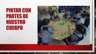PINTAR CON
PARTES DE
NUESTRO
CUERPO
 