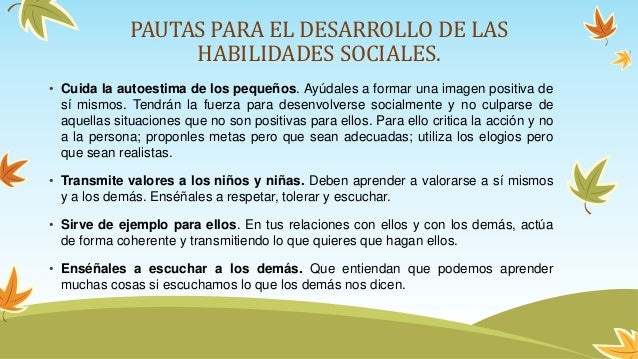 Habilidades sociales