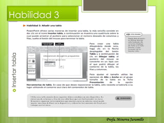  Insertar   tabla   Habilidad 3
 