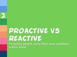 Habit #1 - Be Proactive