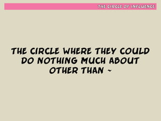 Habit #1 - Be Proactive