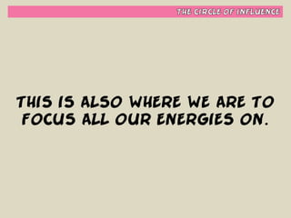 Habit #1 - Be Proactive