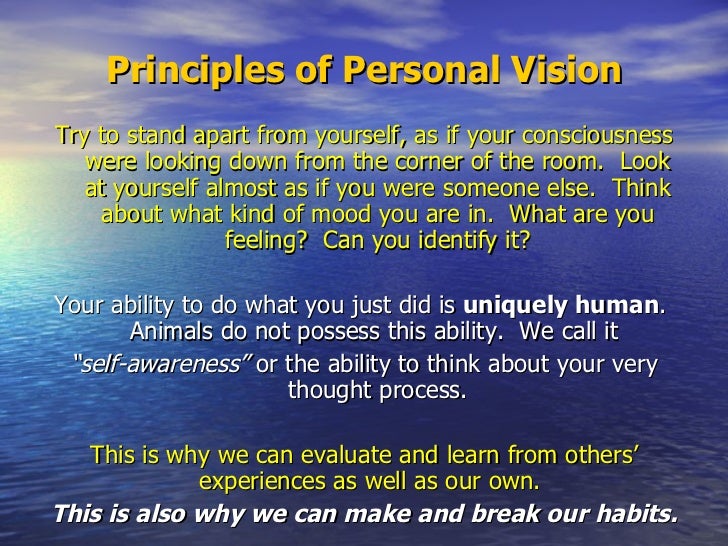 habit 1 be proactive essay Habit 1 : be proactive the habit of personal vision according to covey, this habit reflects our innate ability to take charge of our lives we are not simply products of in-grained stimulus- response reflexes. habit 1 be proactive essay Habit 1 : be proactive the habit of personal vision according to covey, this habit reflects our innate ability to take charge of our lives we are not simply products of in-grained stimulus- response reflexes.