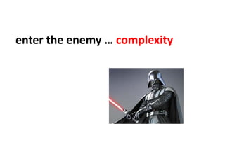 enter the enemy … complexity
 