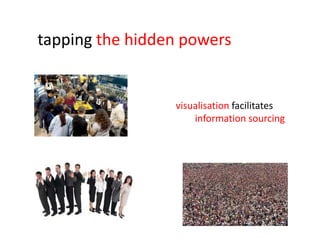 tapping the hidden powers


                 visualisation facilitates
                     information sourcing
 
