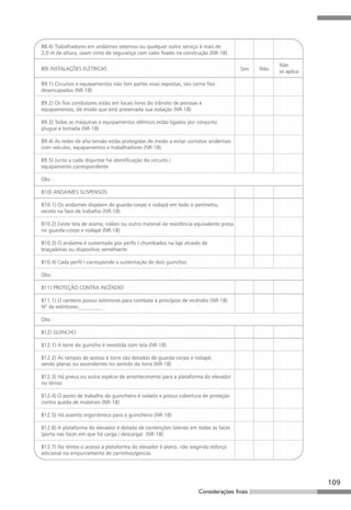 109
Considerações finais
 