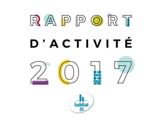 RAPPORTD’ACTIVITÉ2017
 
