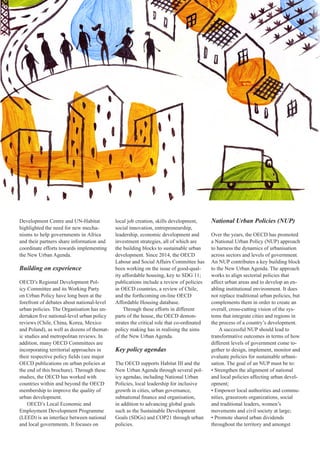 OECD: Putting Urban Policies at the Heart of the Agenda
different actors;
• Increase investment in urban areas by
improvin...