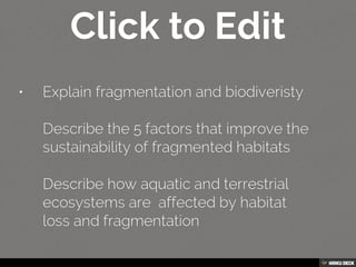 Habitat loss and biodiversity | PDF