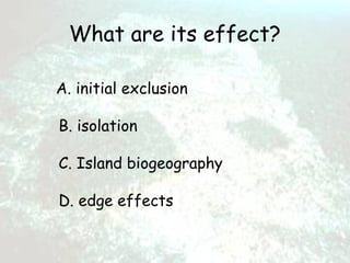 Habitat loss and fragmentation | PPT