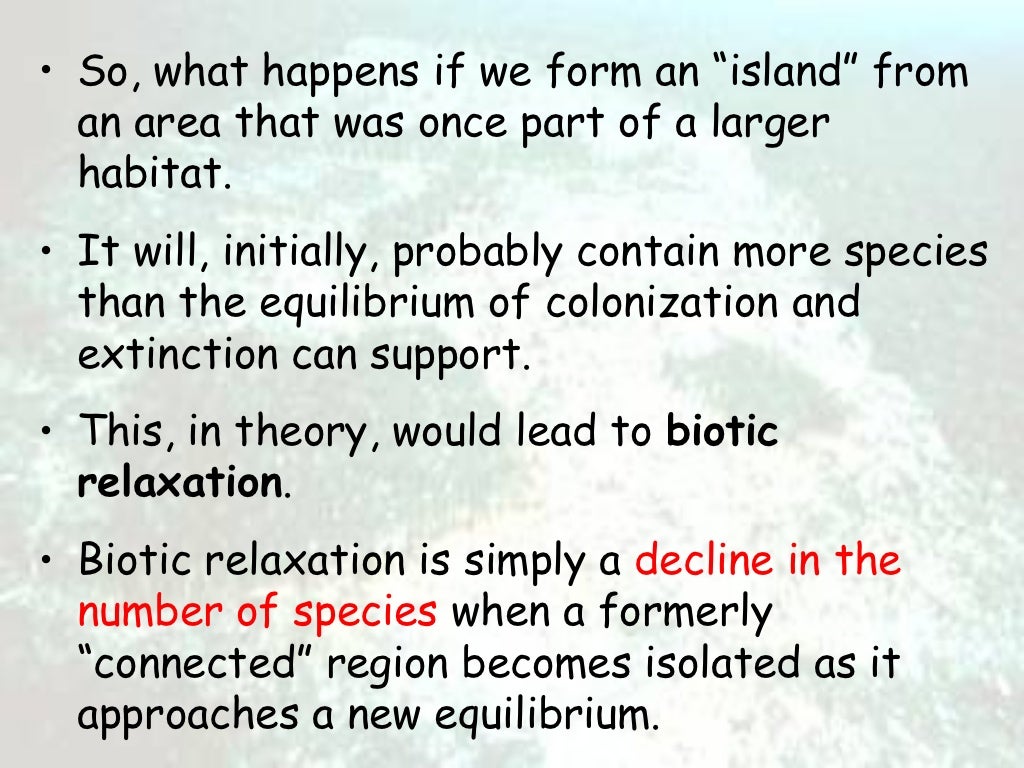 Habitat loss and fragmentation