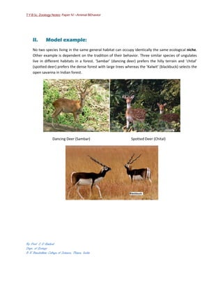 Animal Behavior: Habitat selection sudeshrathod | PDF