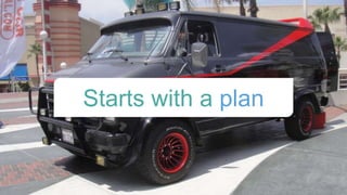Starts with a plan
 