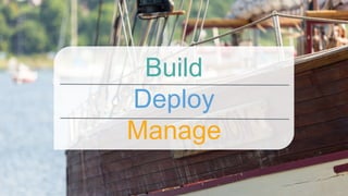 Build
Deploy
Manage
 