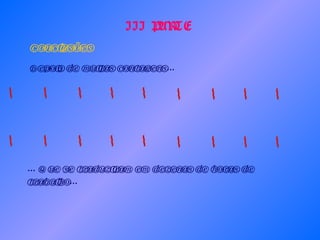 III PARTE Conclusões Depois de muitas contagens... ... Que se traduziram em dezenas de horas de trabalho... 