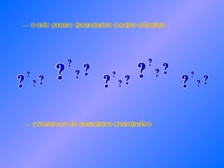 ... Onde foram levantadas muitas dúvidas... ... Chegamos às seguintes conclusões: 