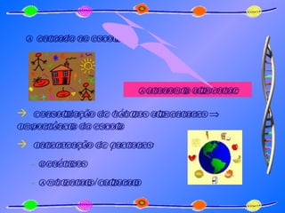 A entrada na escola  Autonomia alimentar Consolidação de hábitos alimentares    Importância da escola Intervenção de factores: Genéticos Ambientais/culturais  