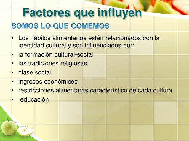 Habitos alimenticios
