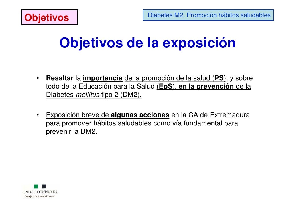 Promoción de hábitos saludables para la prevención de la Promoción de hábitos saludables para la prevención de la