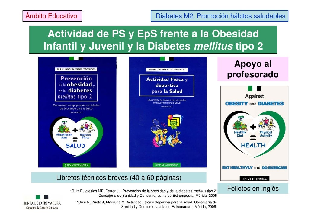 Promoción de hábitos saludables para la prevención de la Promoción de hábitos saludables para la prevención de la