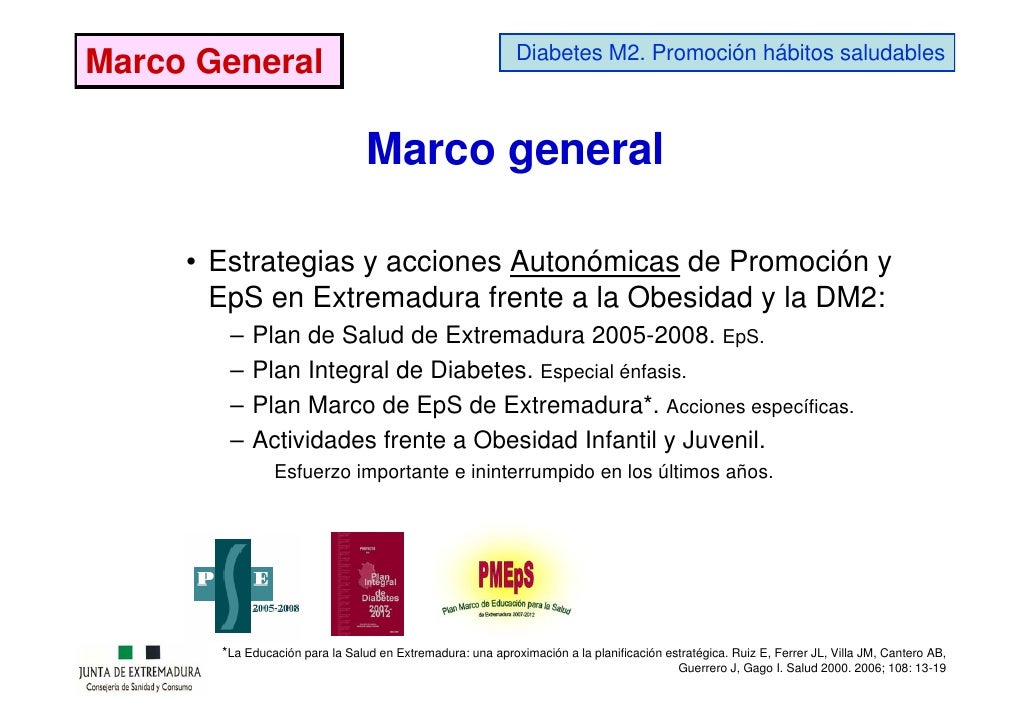 Promoción de hábitos saludables para la prevención de la Promoción de hábitos saludables para la prevención de la