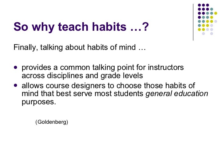 habits of mind powerpoint habits of mind powerpoint