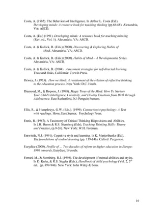 Habits of mind | PDF