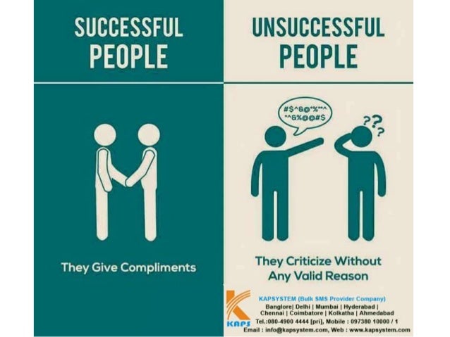 Habits of sucessful vs unsucessful People
