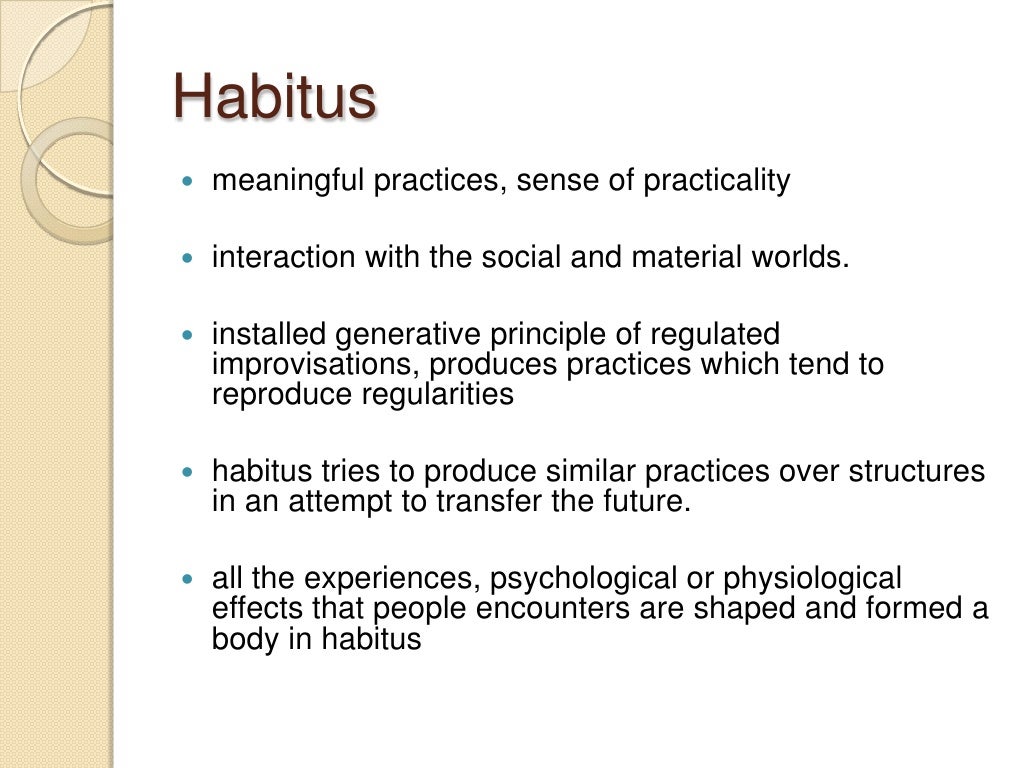 STRUCTURES AND THE HABITUS Pierre Bourdieu