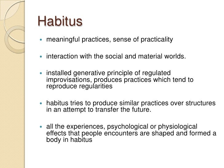Bourdieu structures, habitus, practices summary image