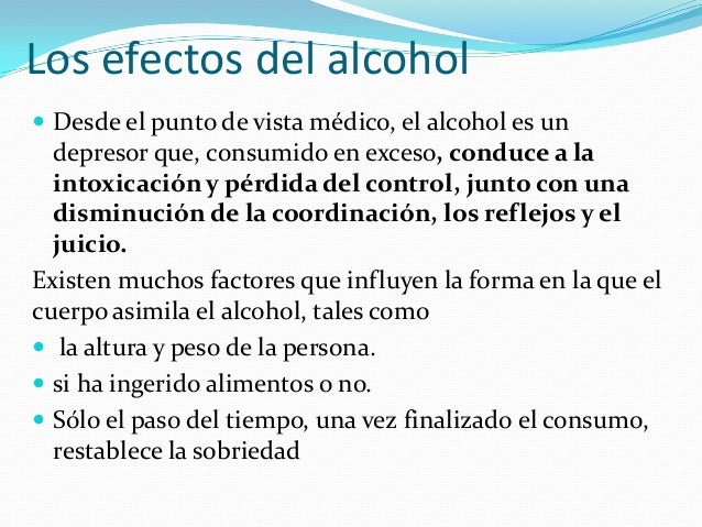 El alcoholismo el sentimiento de la alarma