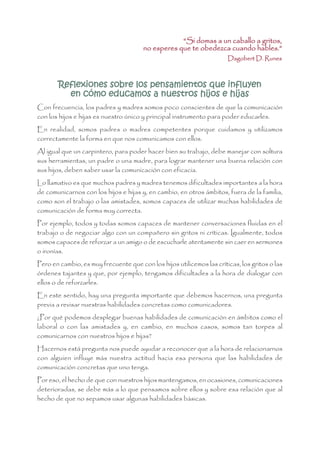 Hablar con los hijos | PDF