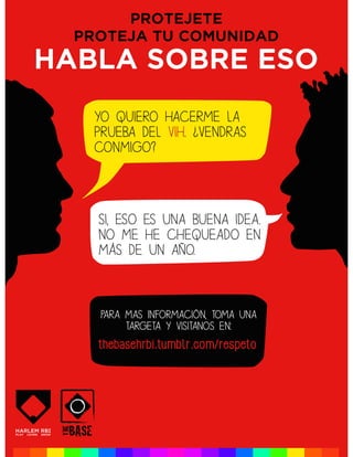 Talk About It Campaign Poster (Spanish)