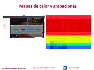 eduardo@estrategasweb.com @esanchez43
Mapas de calor y grabaciones
 