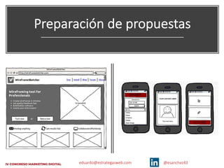 eduardo@estrategasweb.com @esanchez43
Preparación de propuestas
 