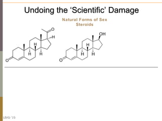 Undoing the ‘Scientific’ Damage
                     Natural Forms of Sex
                           Steroids




LEAD ‘10
 