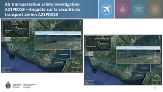 24
Air transportation safety investigation
A21P0018 – Enquête sur la sécurité du
transport aérien A21P0018
 