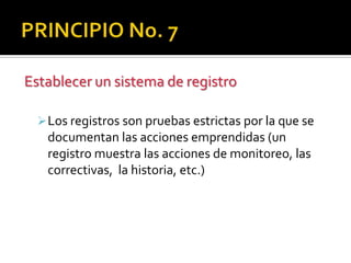 RECIBOPELIGROS:(Contenido de alto valor proteico y ningún tratamiento térmico posterior necesario) alimentos de riesgo elevado contaminados con las bacterias o las toxinas de la intoxicación alimentaria.Alimentos de riesgo elevado contaminados con las bacterias o el molde de los desperdicios del alimento.Crecimiento de las bacterias de la intoxicación alimentaria en los alimentos de riesgo elevado debido al control pobre de la temperatura durante el transporte.Niveles excesivos de bacterias de la intoxicación alimentaria en los alimentos crudos debido al control de la temperatura pobre.Daño en el empaquetado (latas con riesgo de contaminación bacteriana y/o física).Contaminación de las bacterias de la intoxicación alimentaria de los alimentos crudos sobre los alimentos cocidos o frescos.