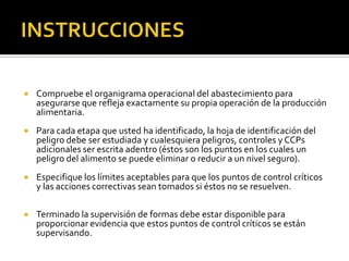 SUPERVISIÓN CRÍTICA DEL PUNTO DE CONTROL Y CUSTODIA DE REGISTRO