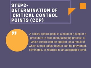 Ccp Control Haccp | PDF