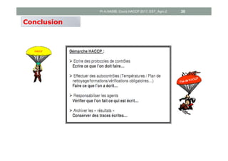 Conclusion
Pr A.HASIB, Cours HACCP 2017, EST_Agro 2 30
 