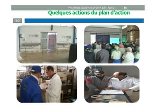 Quelques actions du plan d’action
40
Pr A.HASIB, Cours HACCP 2017, EST_Agro 2 40
 