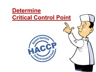 Determine
Critical Control Point
 