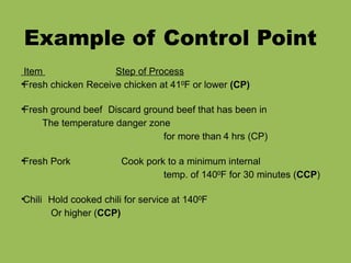 HACCP, which stands for Hazard Analysis and Critical Control Points, is ...