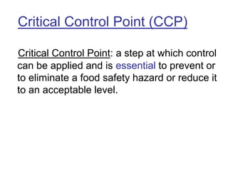 Criptical Control Point Ccp Training.pdf HACCP-TRAINING for all professional staff | PPT