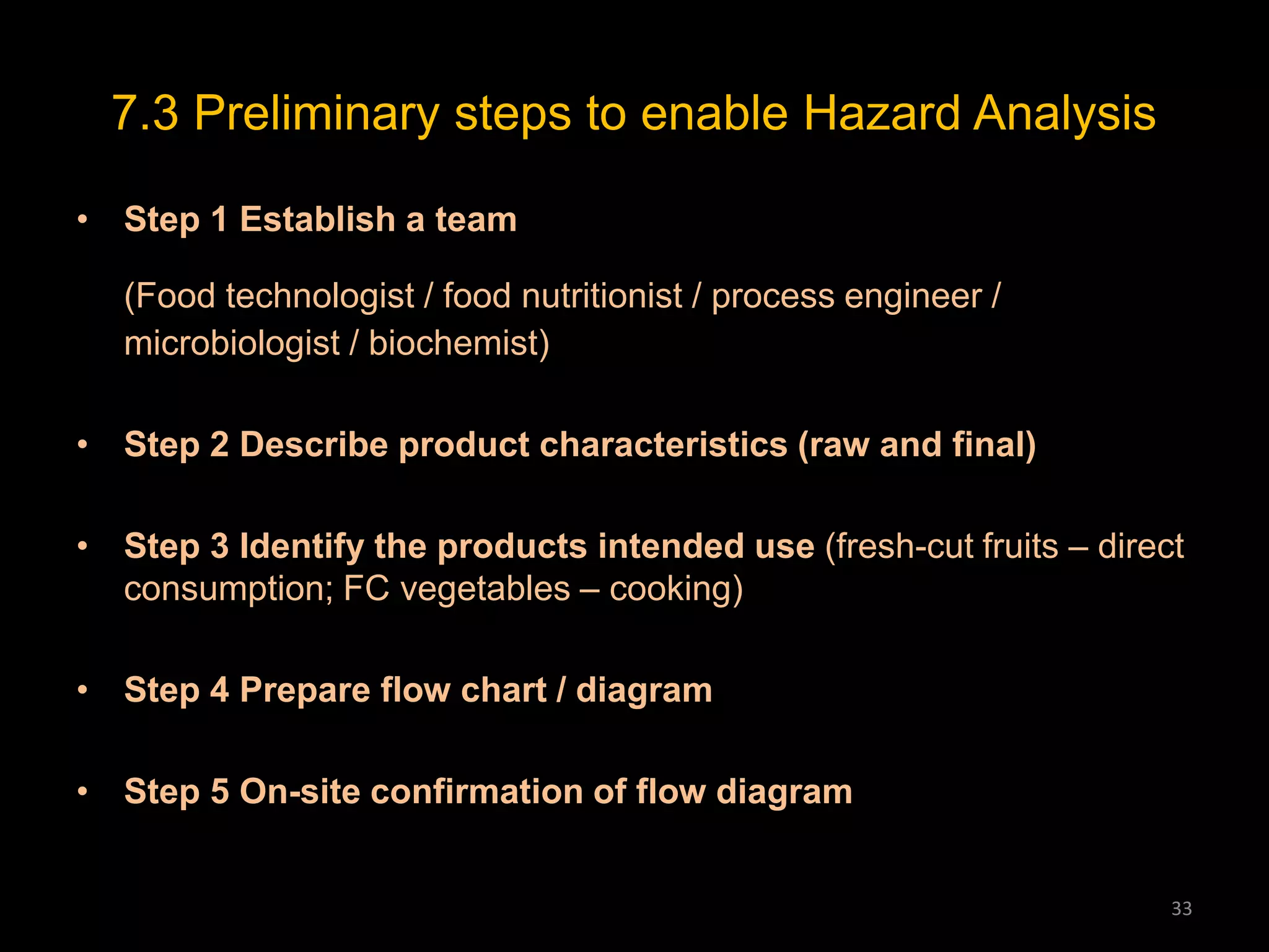 Principles of HACCP for processing and packaging of fresh cut fruits ...