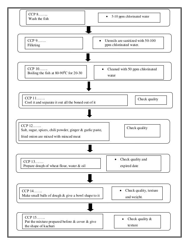 HACCP protocol for various Fish products