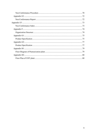 Haccp final plan | PDF