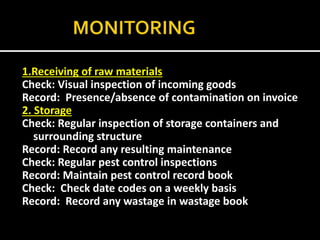 Raw Rice Inspection Haccp for instend cooked rice | PPTX