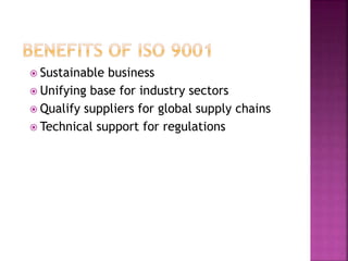  Sustainable business
 Unifying base for industry sectors
 Qualify suppliers for global supply chains
 Technical support for regulations
 